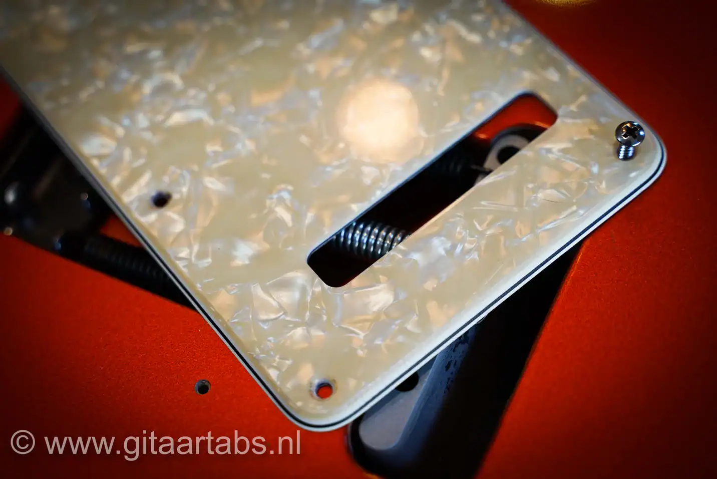 Achterplaat verwijderen elektrische gitaar